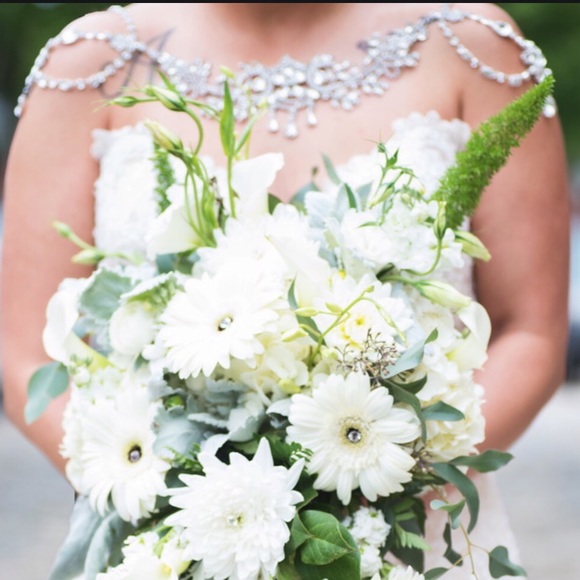 Jeweled Bridal Bride shoulder piece - Picture 7 of 7